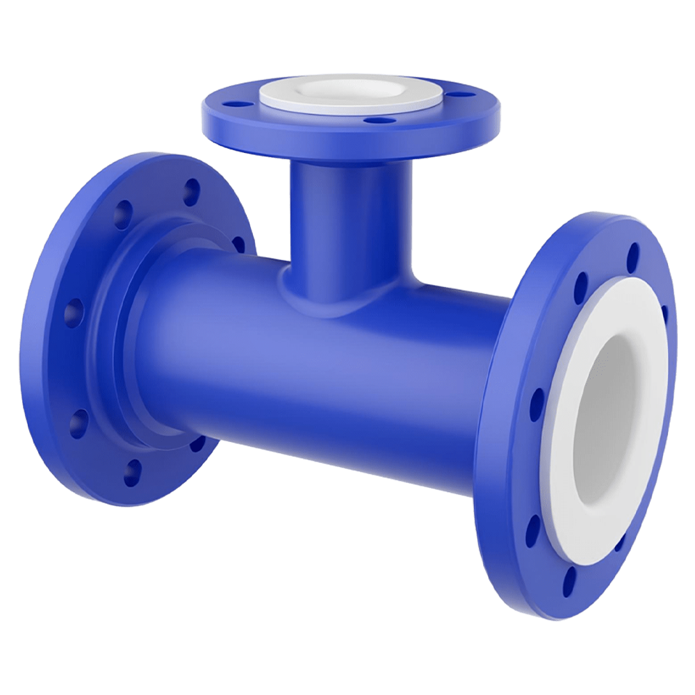 PTFE Lined Reducing Tee