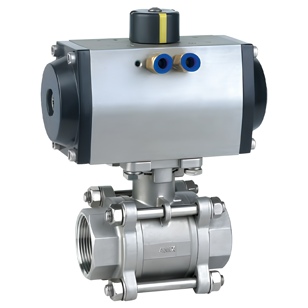 Three Piece Ball Valve Threaded Ends - Image 2