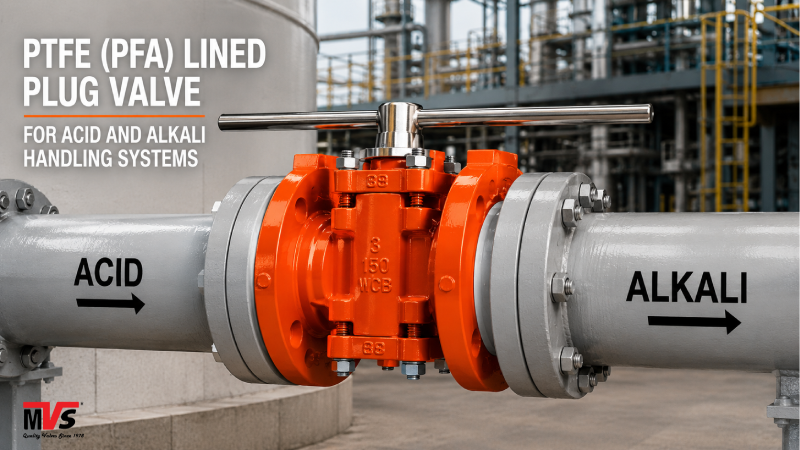 PTFE (PFA) Lined Plug Valve for Acid and Alkali Handling Systems