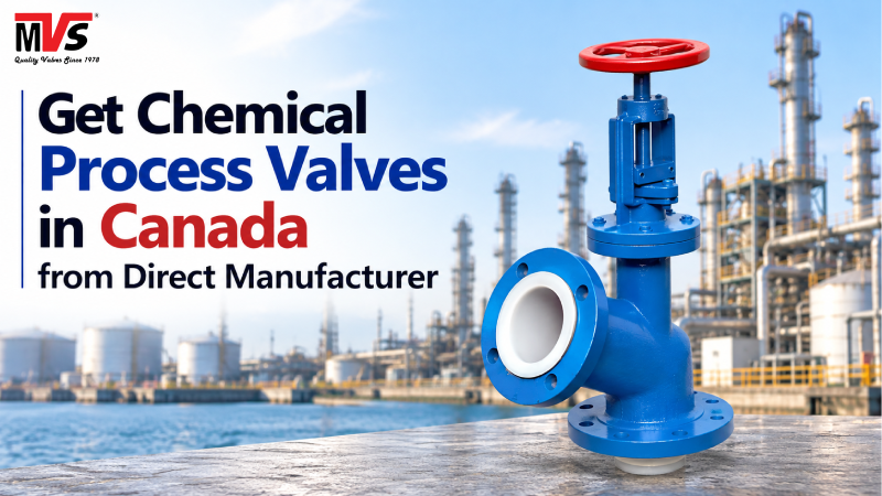 Get Chemical Process Valves in Canada from Direct Manufacturer