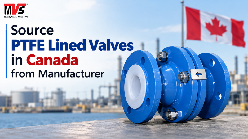 Source PTFE Lined Valves in Canada from Manufacturer