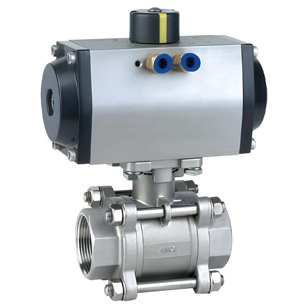 Three Piece Ball Valve Threaded Ends - Image 2